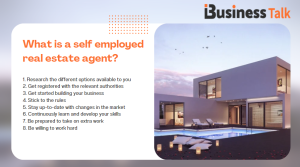 What is a self employed real estate agent