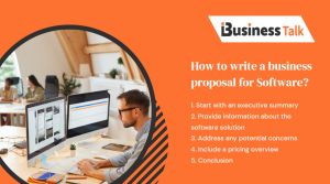 Write a business proposal for Software