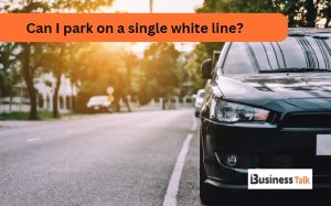 Can I park on a single white line